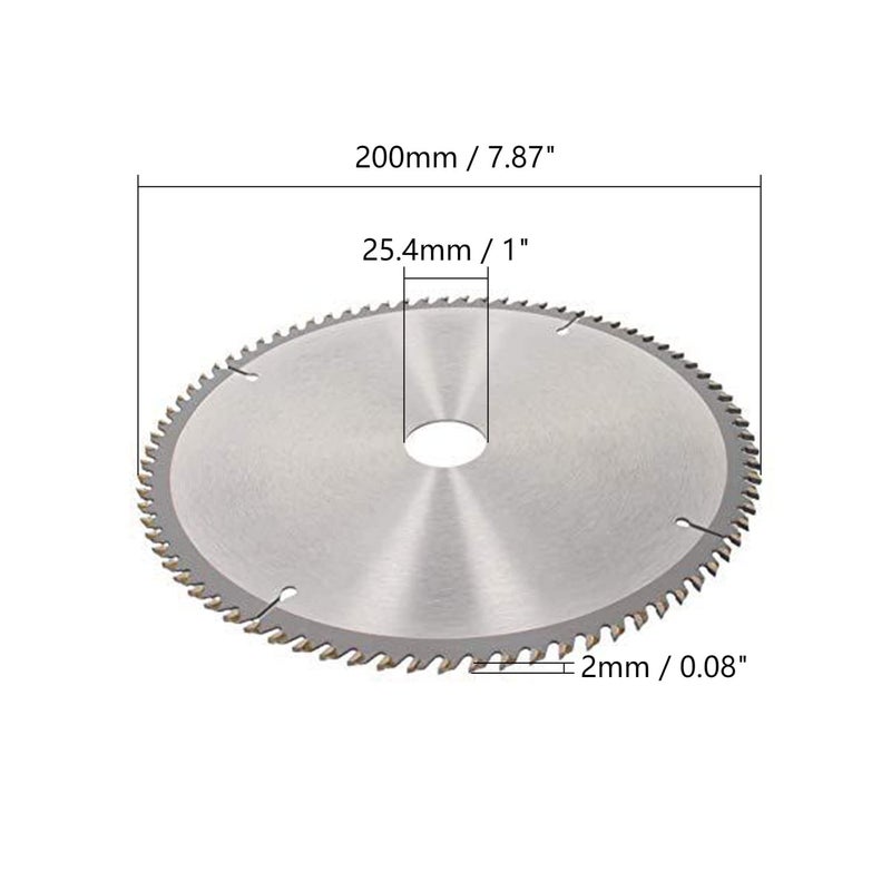 Utoolmart Circular Saw Blades 8 Inch 80 Tooth Premium Carbide Tip Circular Saw Blade 1Pcs - Image 2